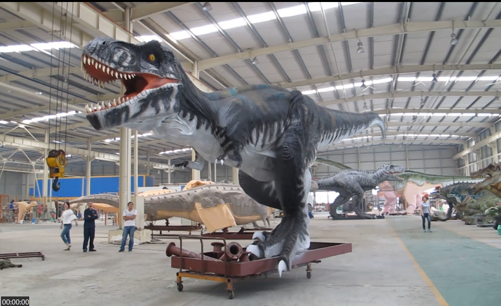 仿真霸王龍視頻-仿真恐龍制作