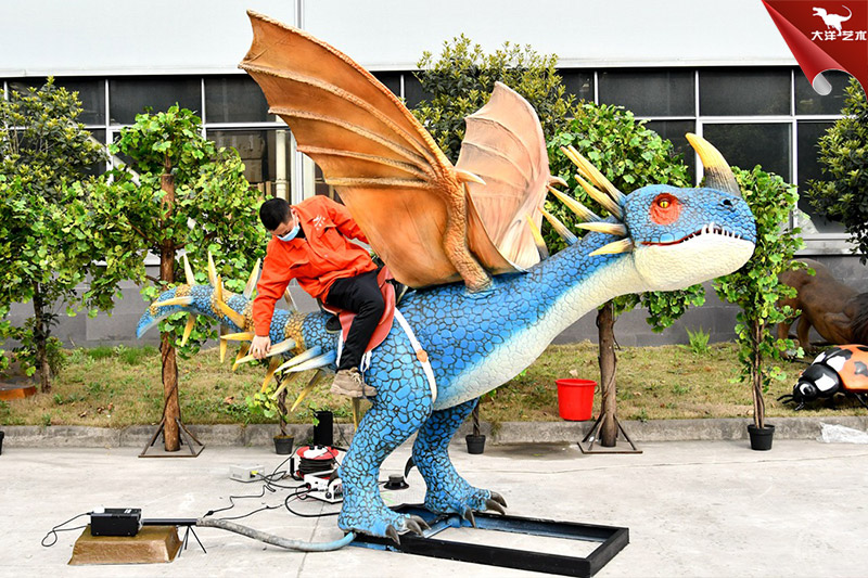 仿真西方龍坐騎，電影道具模型制作