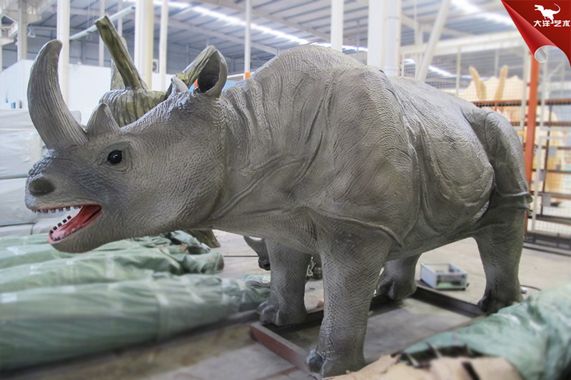 仿真犀牛，大型仿真動物模型