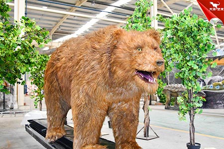 仿真棕熊，仿真熊，動(dòng)物模型制作