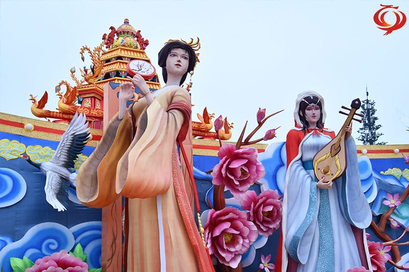 自貢彩燈燈會(huì)，千秋絕色花燈燈組